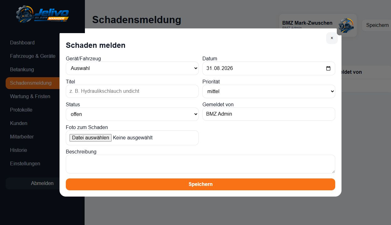 Schaden melden